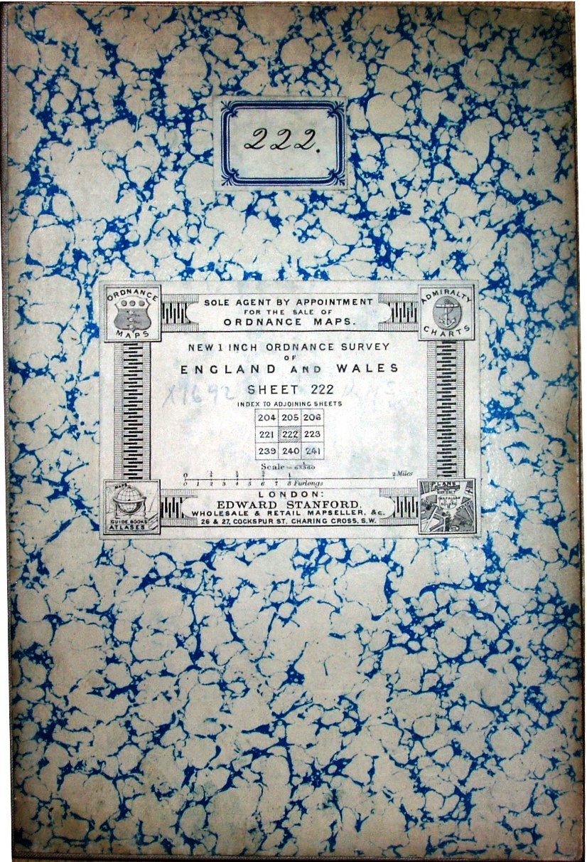 OS Revised New sheet 222 1887 cover